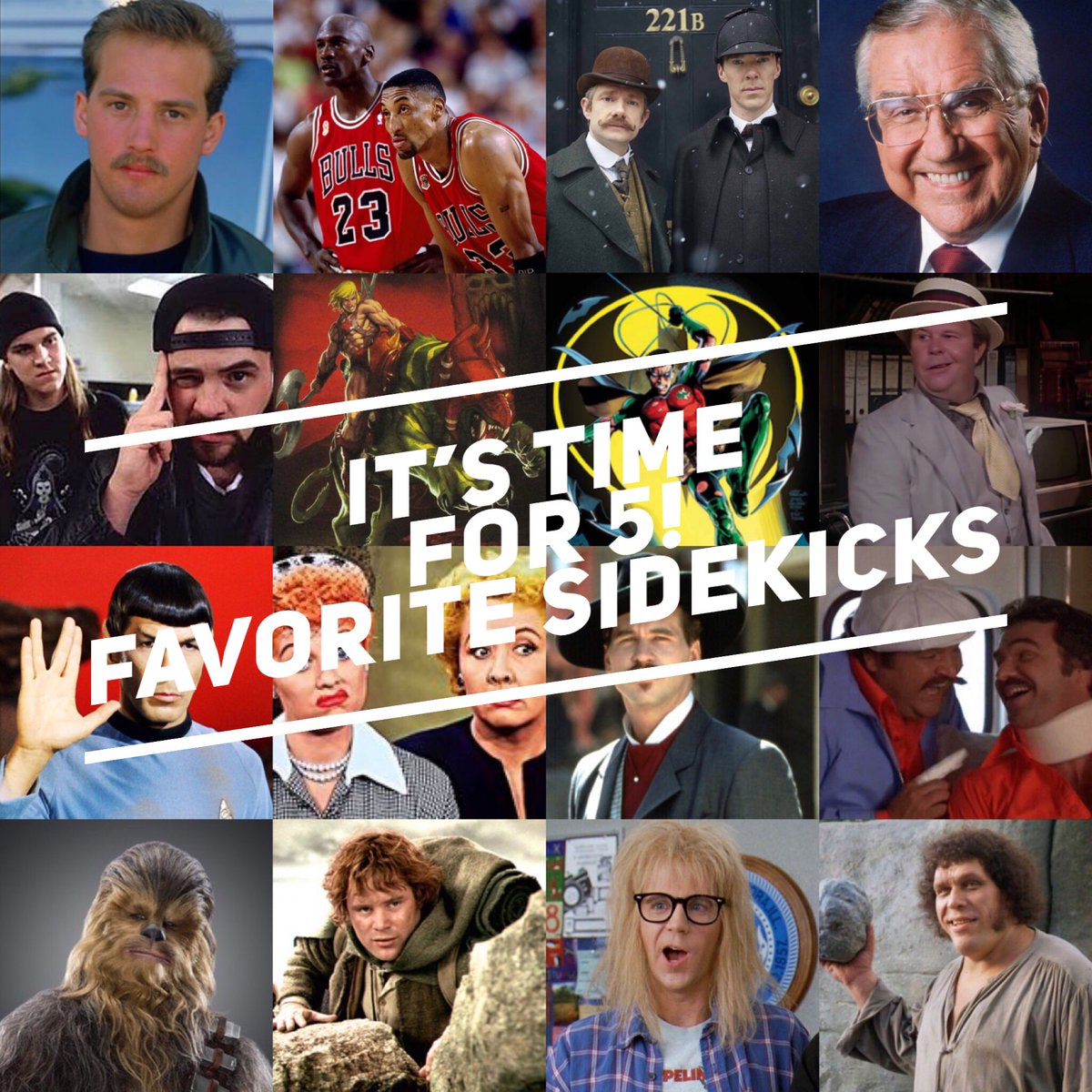 ItsTimeFor5's tweet photo. We’ve got a fun show today shining a light on our favorite sidekicks. https://t.co/woljZ6iFEa https://t.co/kLqclvnYLj