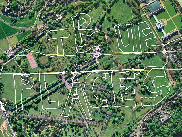 OuCarPo's tweet photo. It's not written on any map; true places never are.
Jeremy Wood,  GPS artist https://t.co/5sS7U96K2v