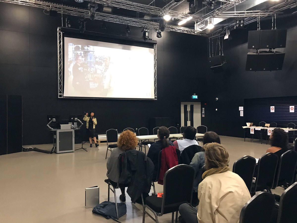 CovUni_CPC's tweet photo. .@zoescope now presents “Rebelling with Care #OpenCare.org / We Make Milan .. #doitogether #piratecare #coventry Hacking Healthcare pt1 https://t.co/mFNT7qxzCD