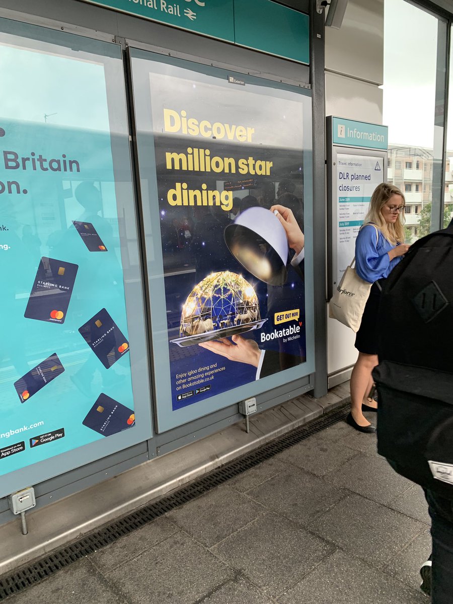 sezzles15's tweet photo. Spotting the new @Bookatable campaign on my morning commute! #bookatableexperiences https://t.co/n5U4insTvE