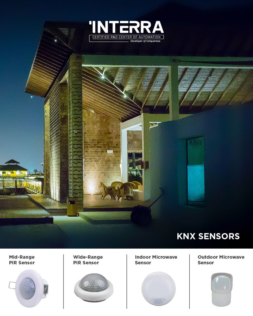 interrasocial's tweet image. Interra KNX Sensors combine comfort and energy saving ...
With KNX sensors you can detect motion or presence, adjust your scene to light level and control your devices to save energy.
buff.ly/31KNDga

#interra #smarthouse #KNX #motionsensor