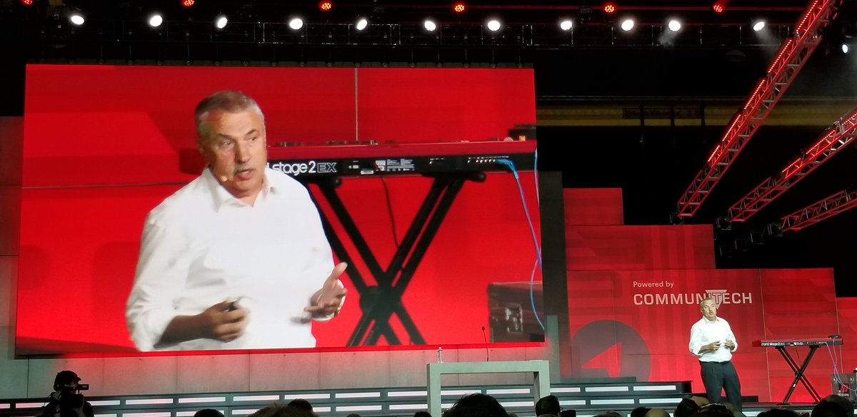"When you press the pause button on a computer, it stops. When you press the pause button on a human, it starts." #TrueNorth19 <a href="/tomfriedman/">Thomas L. Friedman</a>