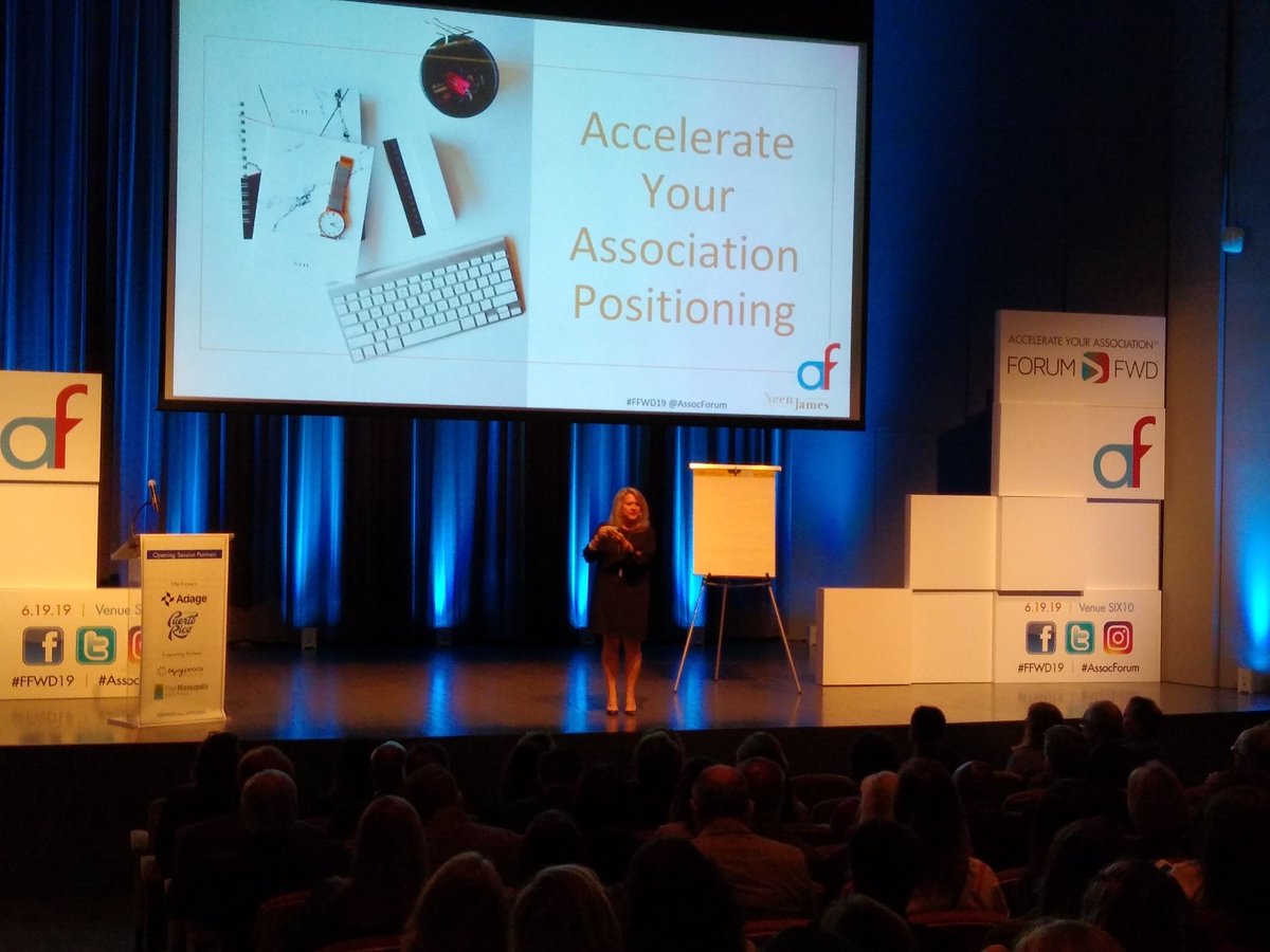 AssocForum's tweet photo. Neen James! #FFWD19 https://t.co/Ru8HQ77SFX