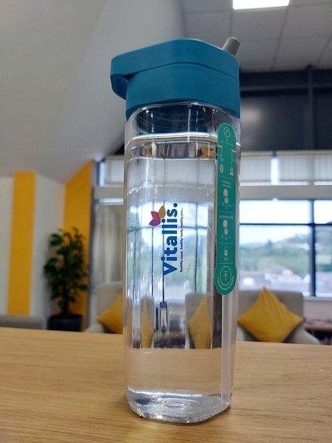 Today is #NationalRefillDay. It’s great to see staff using their Vitallis water bottles every day. They not only make it easier for staff to stay hydrated and well at work but also help to prevent plastic pollution. #RefillRevolution