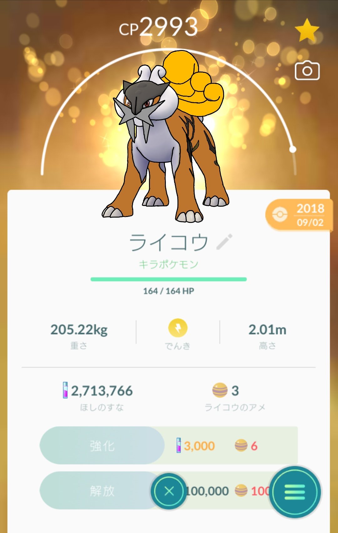 Team しめさば ポケモンgo 皆さんに ライコウの色違いが来ますように
