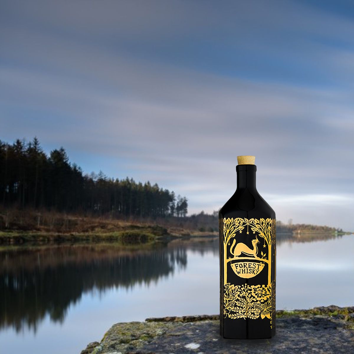 We're still so excited to say we've got Blend 2 of Forest Distillery's small batch #whisky in stock 👌 Aged 8+, it has a smoky &amp; peaty flavour with an intense sherry finish. The bottles are black porcelain with a design &amp; glazed with real gold. Appreciate! 🥃