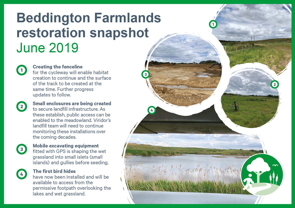 Ahead of our open day this week, please see our first snapshot of restoration progress at the Beddington Farmlands. We'll continue to share snapshots in the coming months as we progress along the roadmap. Discover more: ow.ly/ckmC50uHWeJ 🐦🍃♻️💚🌏