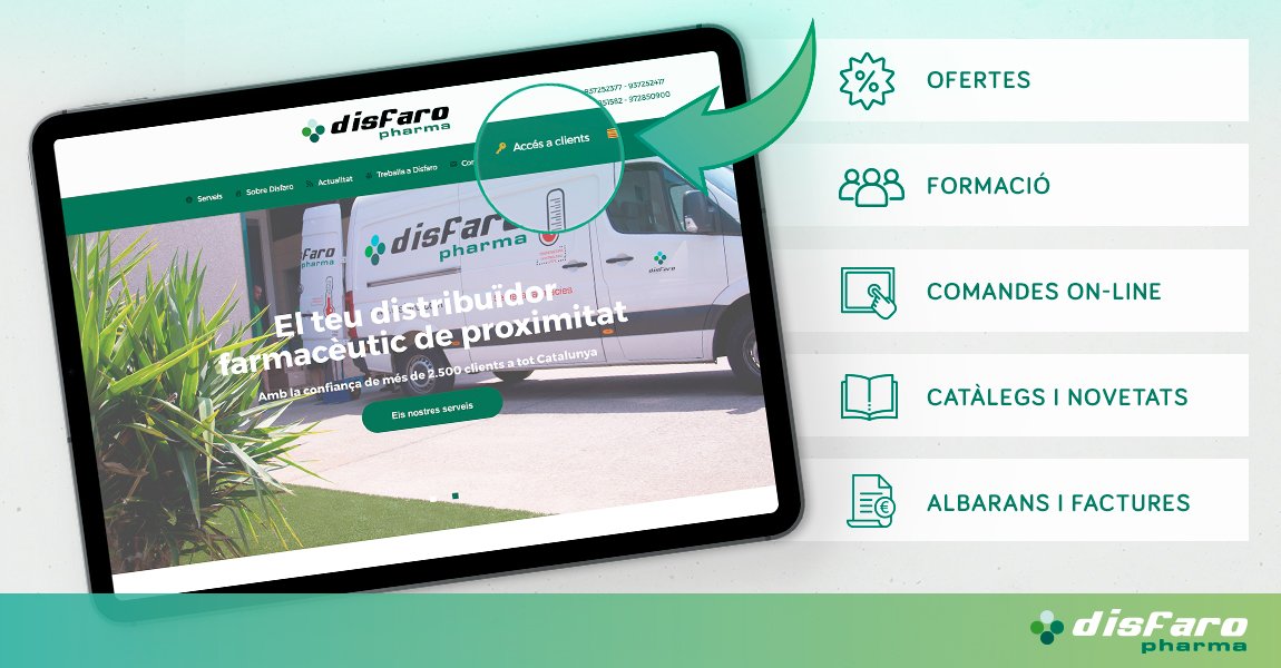 Disfaro's tweet photo. Atenció #OF ! 
Entra a la Intranet de #Disfaro i descobreix el que tenim preparat per fer més fàcil el dia a dia de la teva #OficinaDeFarmàcia ! 
https://t.co/QEvo4qbDNZ https://t.co/2QMvDvNYXq