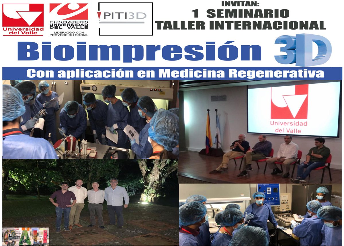 We came back from Cali, Colombia! It´s been an amazing week of learning. We´re always happy of sharing our 3D Bioprinting expertise to expand the frontiers of innovation worldwide. Exciting new alliance between Universidad del Valle and Hospital La Paz. #regenerativemedicine