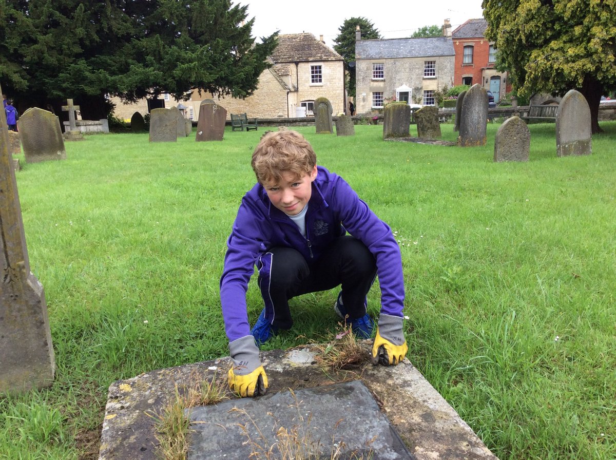 WycliffeCollege's tweet photo. Proud of our Prep School pupils who helped to tidy the churchyard in Leonard Stanley this morning. #supportyourcommunity #wycliffeprep https://t.co/T62KU0gKBk