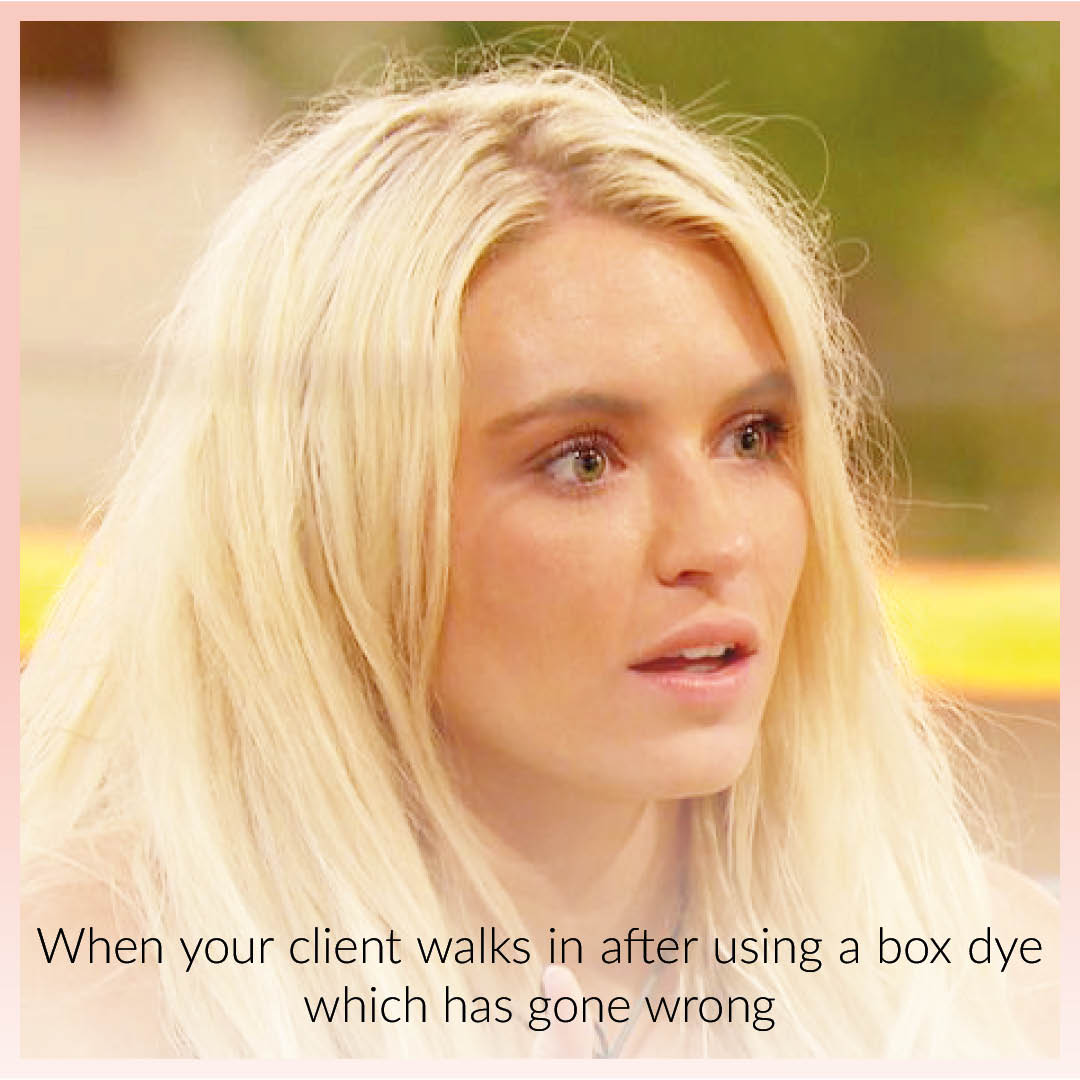 CapitalHair's tweet photo. Every hairdresser knows the feeling 🤦🏻‍♀️
.
.
.
#salonproblems #salonmeme #hairdresserproblems #hairdressing #boxdye #hairdye #colouredhair #capitalhair https://t.co/nlXoiIhhjN