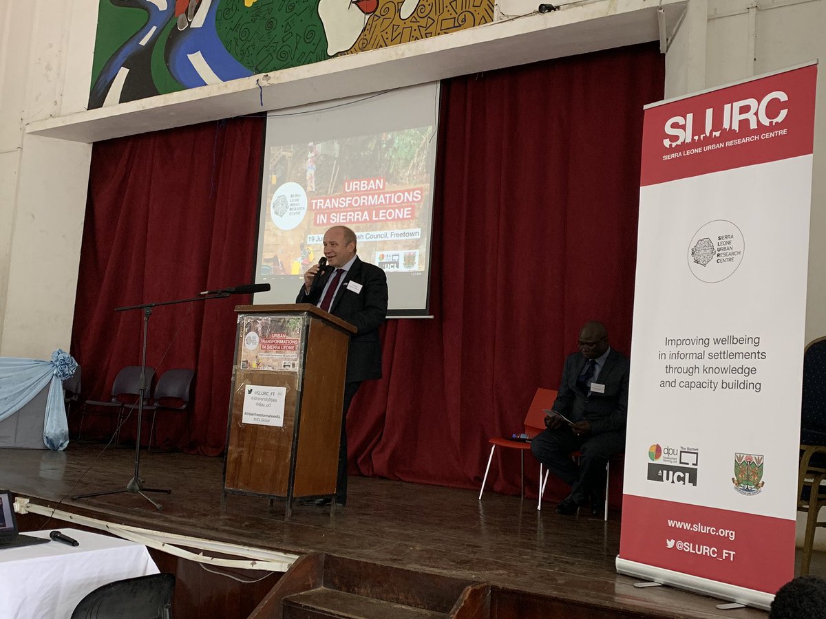 British High Comissioner @GuyWarrington opening the afternoon session of @SLURC_FT Conference #UrbanTransformationsSL #UCL #UCLGlobal #njalauniversity