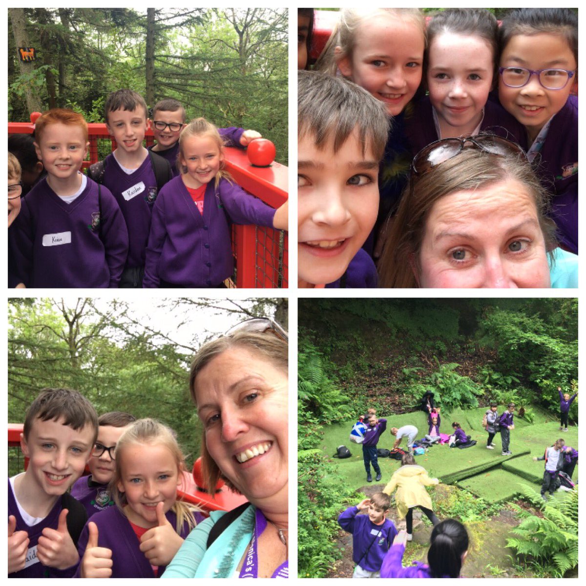 miss_mccullim's tweet photo. Ada school trio with P4  at Kelburn Country Park @StMonicaMilton @MrsSteele14 #funinthesun #MakingMemories #exploringwaterfalls https://t.co/LmosQ83cOm