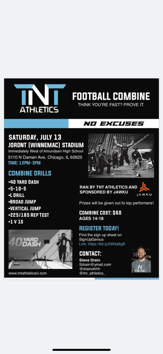 AHScoacholson's tweet photo. The date has changed! #footballcombine https://t.co/RmZEQy6H8d