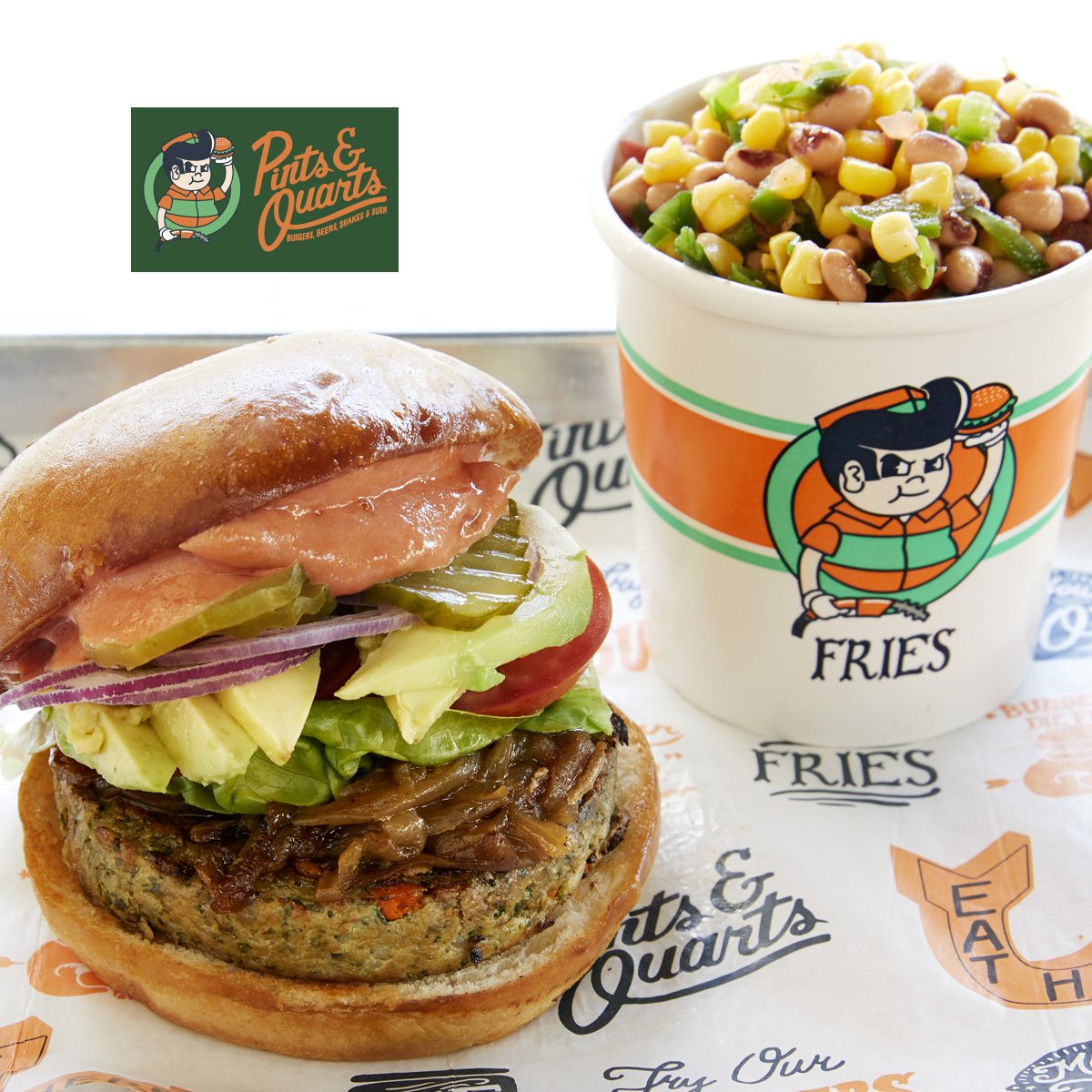 Veggies and vegans - we've got you covered! Come chow down on the #DanicaBurger at Pints and Quarts Dallas