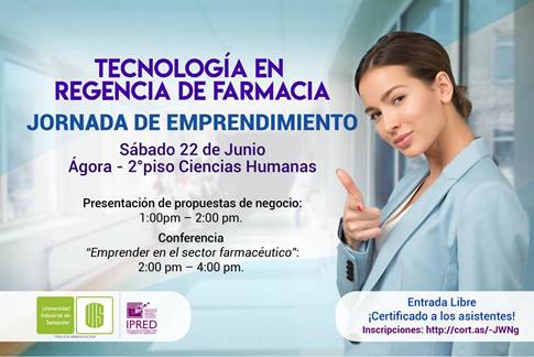 Ipred_UIS's tweet photo. 👩‍⚕️👨‍⚕️📣Participa de la jornada de emprendimiento del programa de Tecnología en Regencia de Farmacia, en el marco del XXX Evento Académico y Científico Emprendedores. 
🆓Entrada Libre –✅💁‍♂️ ¡Certificado a los asistentes!
➡️Inscripciones: https://t.co/d8tuEYwfri https://t.co/ANFG6h5oCO