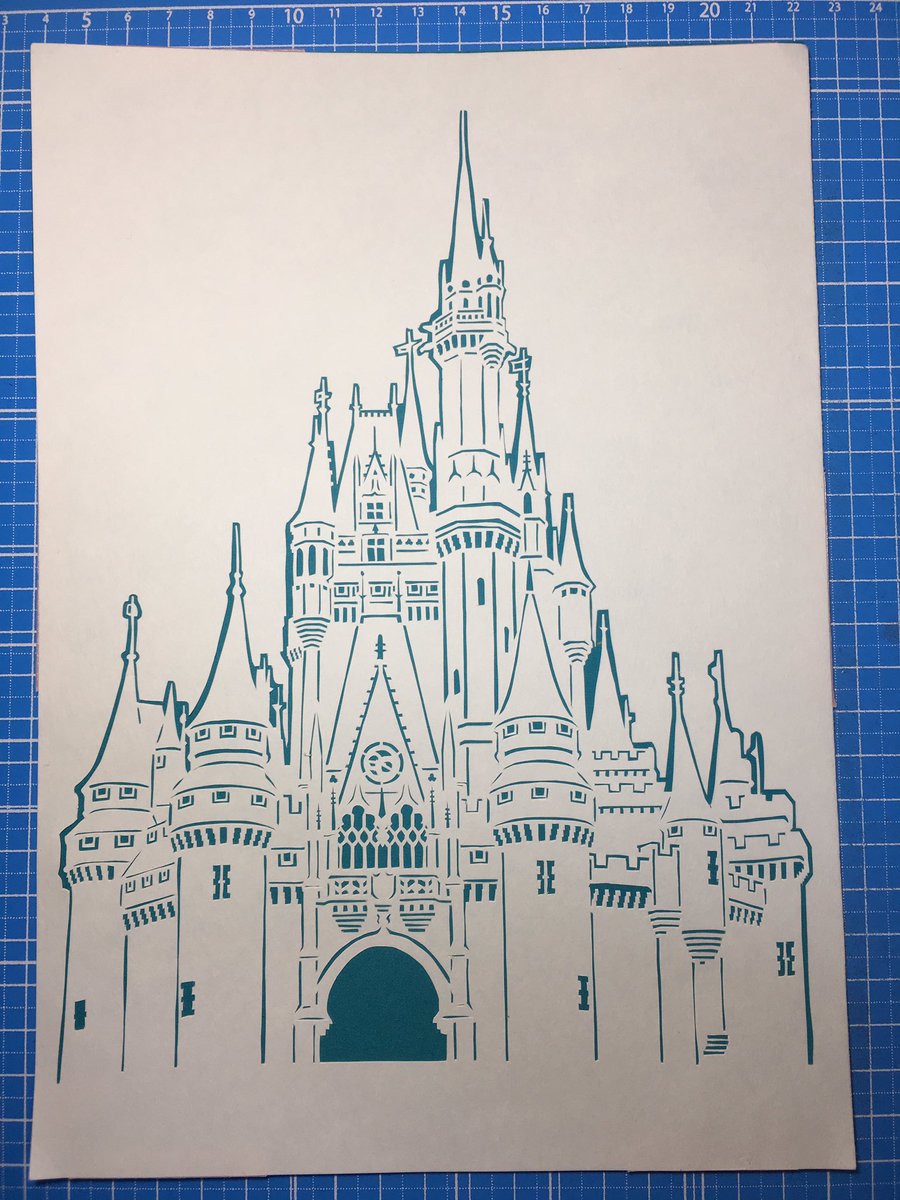 シンデレラ城切り絵チャレンジ シンデレラ城の切り絵を切ってみた みんなの切り絵展 シンデレラ城切り絵チャレンジ シンデレラ城の切り絵を切ってみた みんなの切り絵展