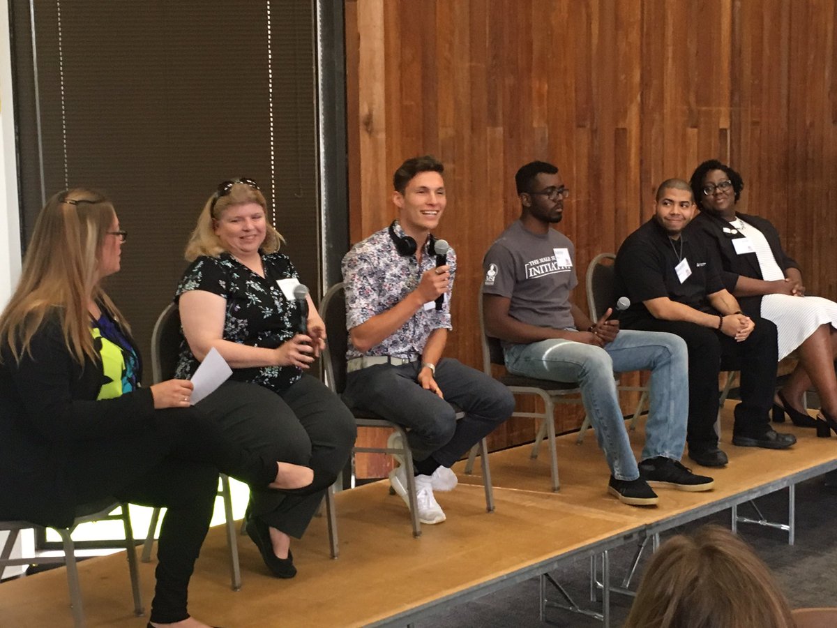 AurelioOnCampus's tweet photo. 2nd day of the @Governors_State #GSUSummerInstitute starts with a panel of #GSUDDP students sharing their stories about their transfer experience and how we can create better pathways for future #transferstudents. #WhyWeDoThis https://t.co/wJLltGuZzl