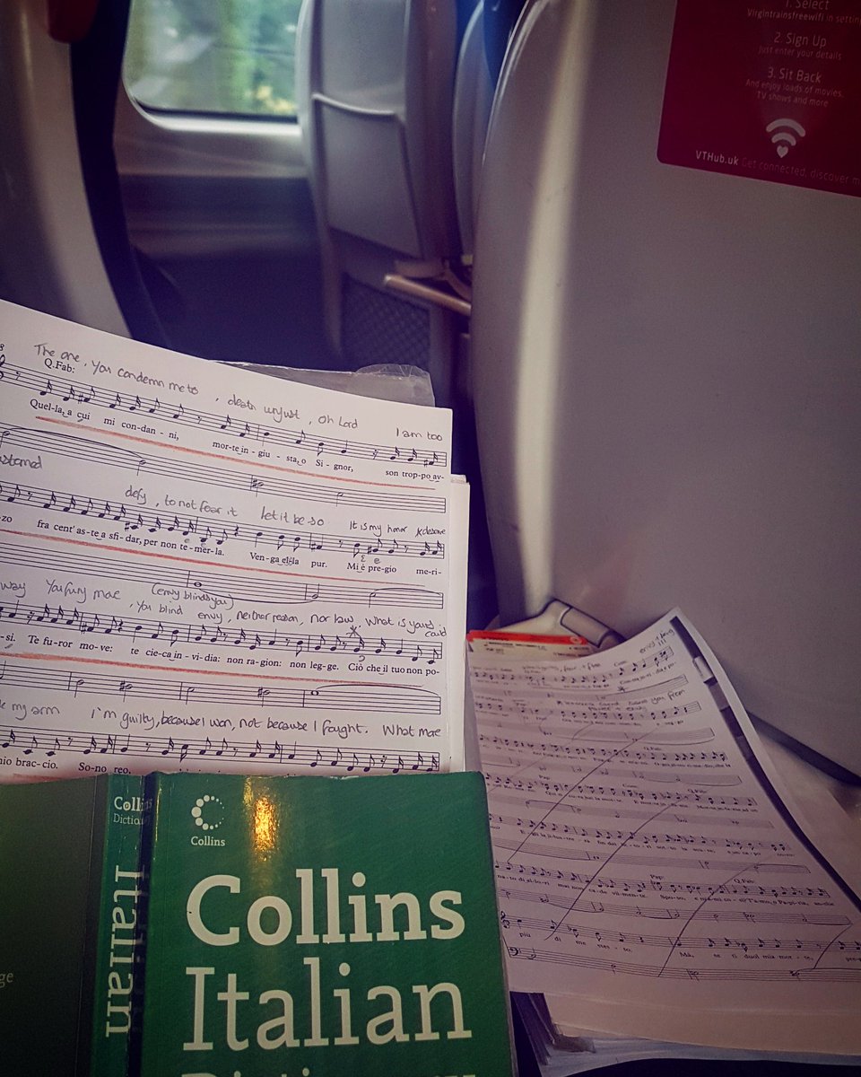 Getting some music learning done whilst travelling up to @buxtonfestival. Big thanks to our travel sponsors @virgintrains . Get booking your festival tickets! There are so many incredible events you will want to stay the full 2 weeks! #buxfest19 #opera #buxtonopera #virgintrains