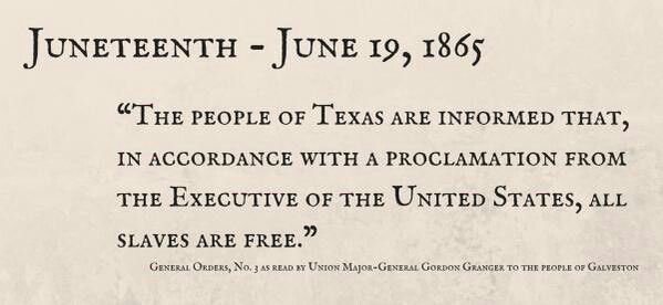 hbarnes's tweet photo. Happy #Juneteenth !! https://t.co/JBk6IPKrHD