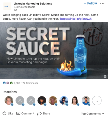 Always on the lookout for great ads to inspire our creativity. Check out this great one from LinkedIn Marketing Solutions!
