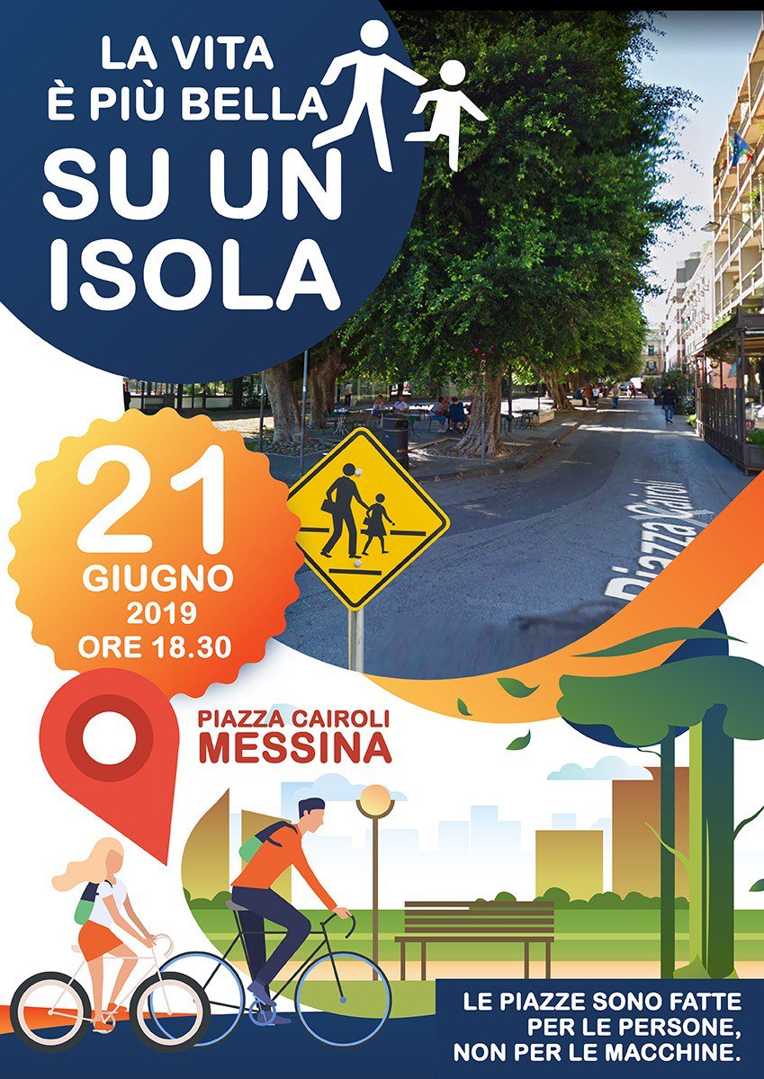 CMdBtw's tweet photo. Venerdì numerosi a Piazza Cairoli per l'isola pedonale! 
Si vive meglio su un'isola! 
Le piazze sono fatte per le persone, non per le macchine!
https://t.co/k2JGp38SWy #Messina #Isola #CMdB https://t.co/0rRMZnt9VT