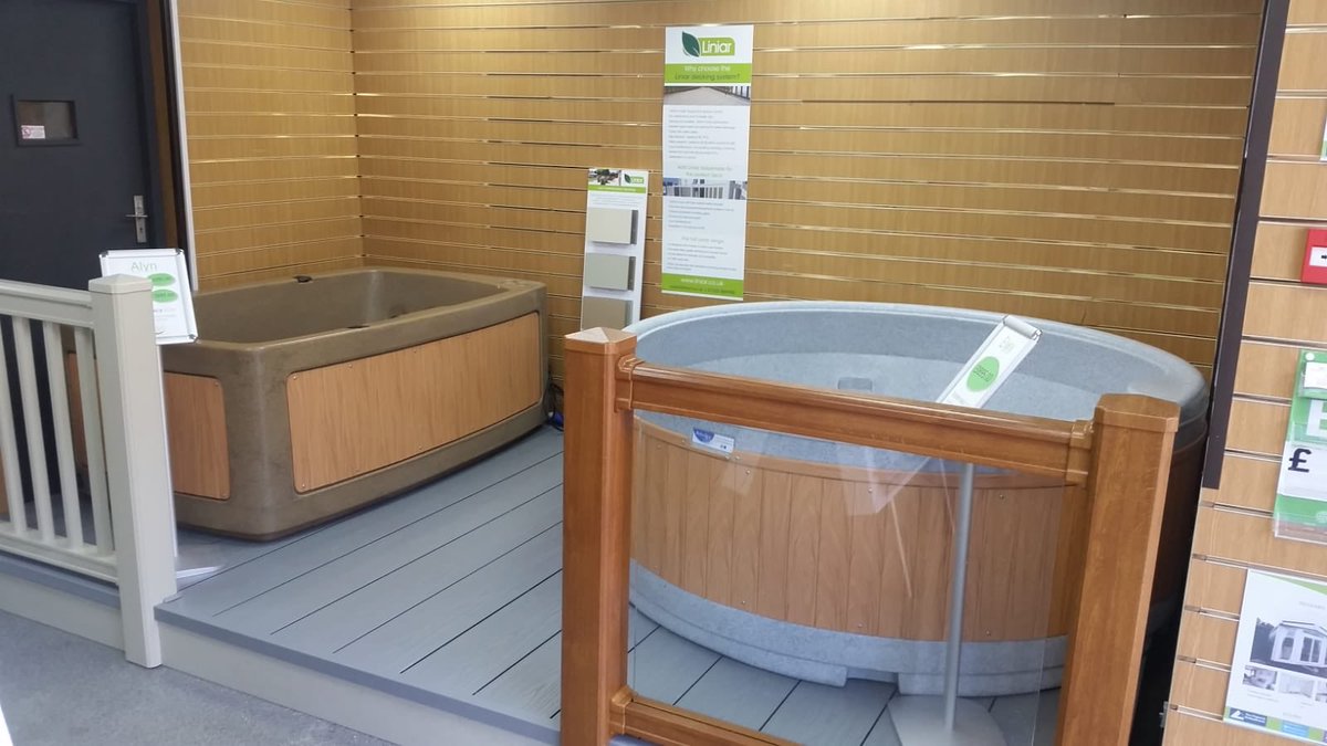 You can now find a small display of our River Range Hot Tubs down at @CaravanEstateAg In Pensarn near Towyn. 

Don’t forget our cheeky decking display 👍