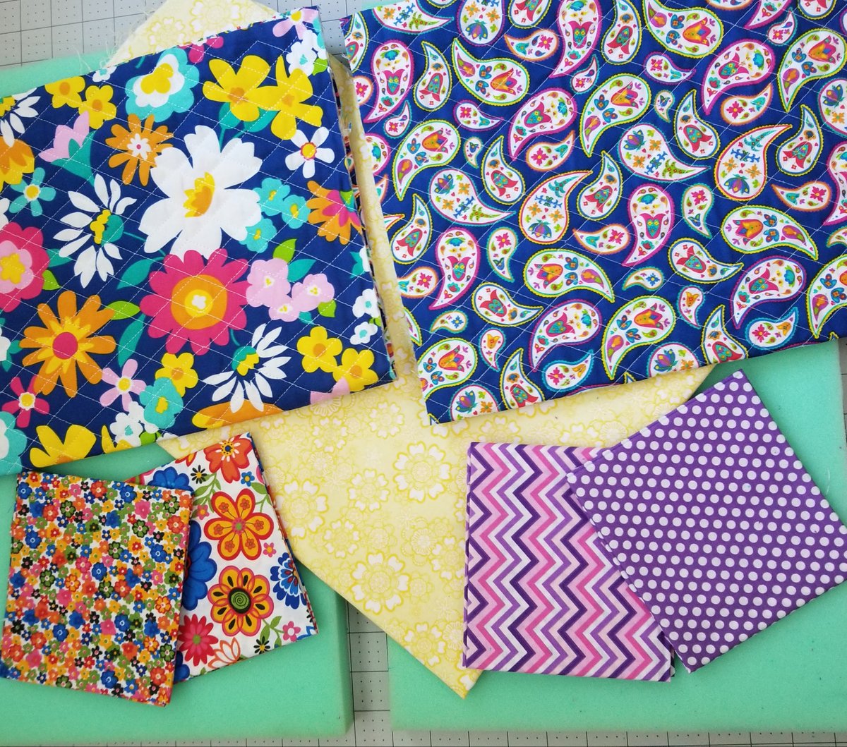 LlcSupplier's tweet photo. Today's project: 18" doll bunk bed bedding. We are using 1 inch foam for the mattress, pre-quilted fabric for the bedspread, fat quarters for the sheets & yellow floral fabric for trim & pillowcases. #18indolls #AmericanGirlDolls #dollbedding #AGDolls #18indollbedding #dolllife https://t.co/p9sHpiNFXn