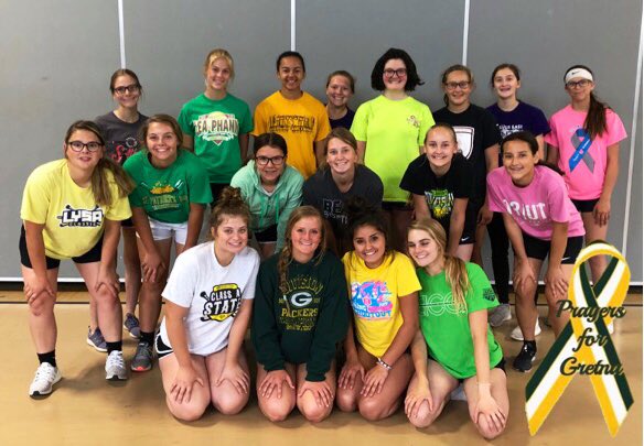 Today we wore green and yellow at workouts to show our support for the community of Gretna. Keeping them in our thoughts and prayers. 
💚💛💚💛💚💛💚💛