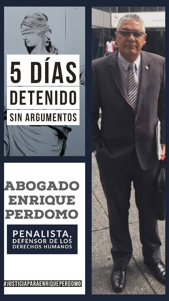 perdomo_briceno's tweet photo. @mbachelet Alta Comicionada, este es un Caso Único Que pone en evidencia el deterioro de Nuestro sistema de Justicia Venezolano/ Como podemos llamar cuando un Abogado es Hecho Preso por Defender a su Cliente? #justiciaparaenriqueperdomo https://t.co/RJqt6GRcVM