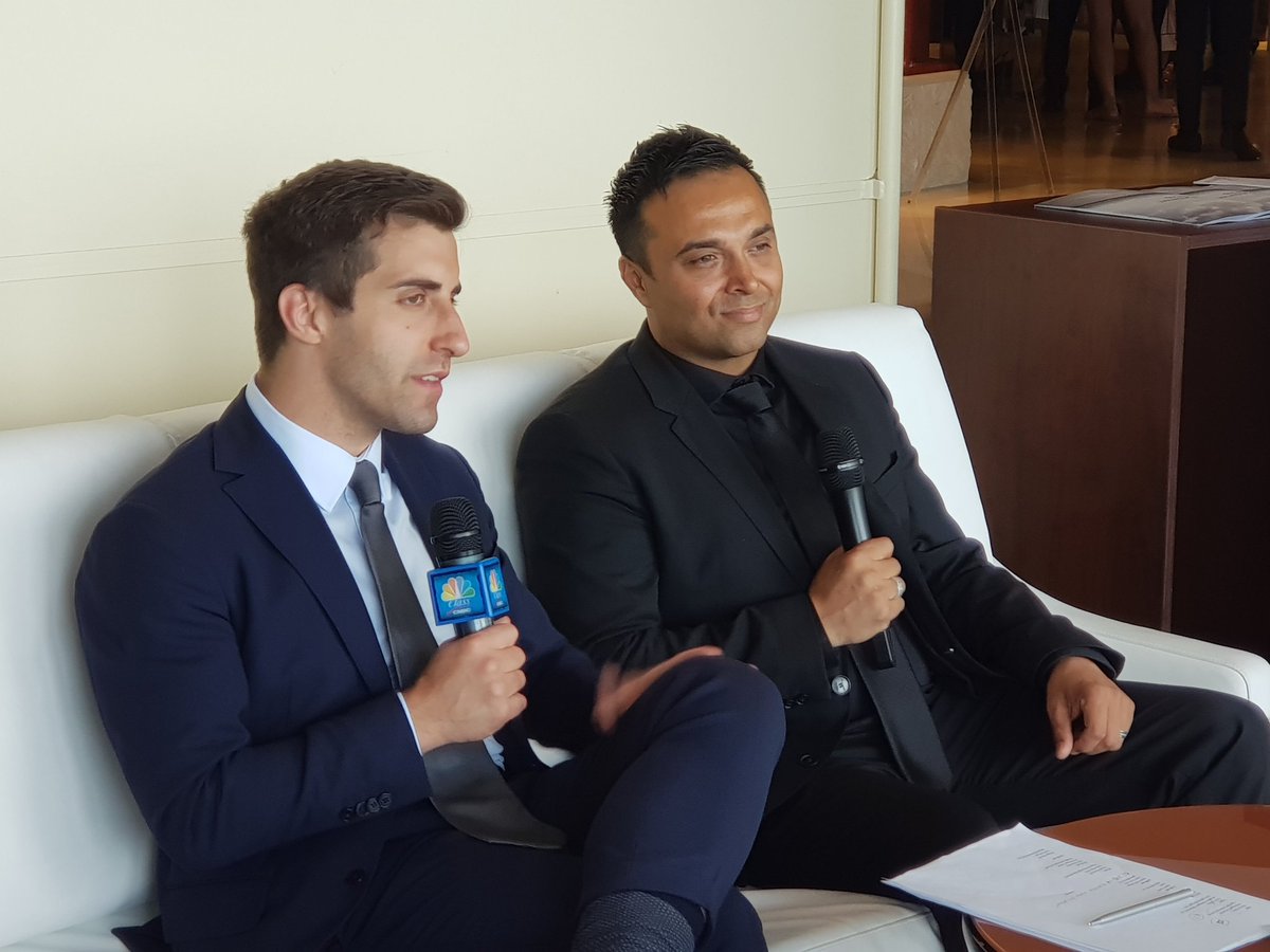 Migranet1's tweet photo. Our founder being interviewed by CNBC who are covering the 9th Global Family Office Investment Summit in #Monaco. #blockchain #immigration @CNBC #news https://t.co/ENb3im7QxM
