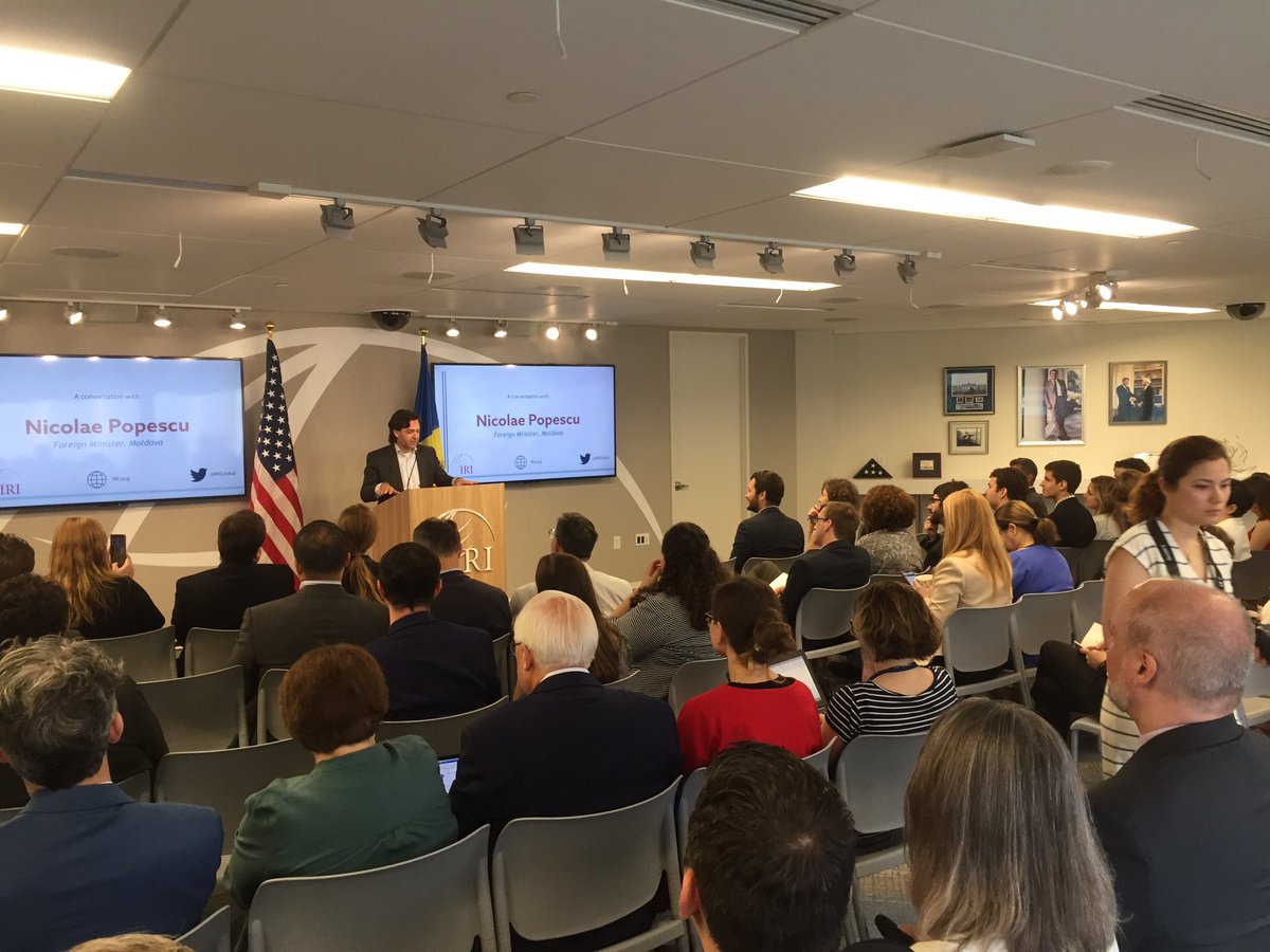 Washington has turned out for Moldova’s Foreign Minister Nicolae Popescu’s remarks <a href="/IRIglobal/">International Republican Institute</a>. He will be discussing Moldova’s path forward after the recent political crisis. 🇲🇩