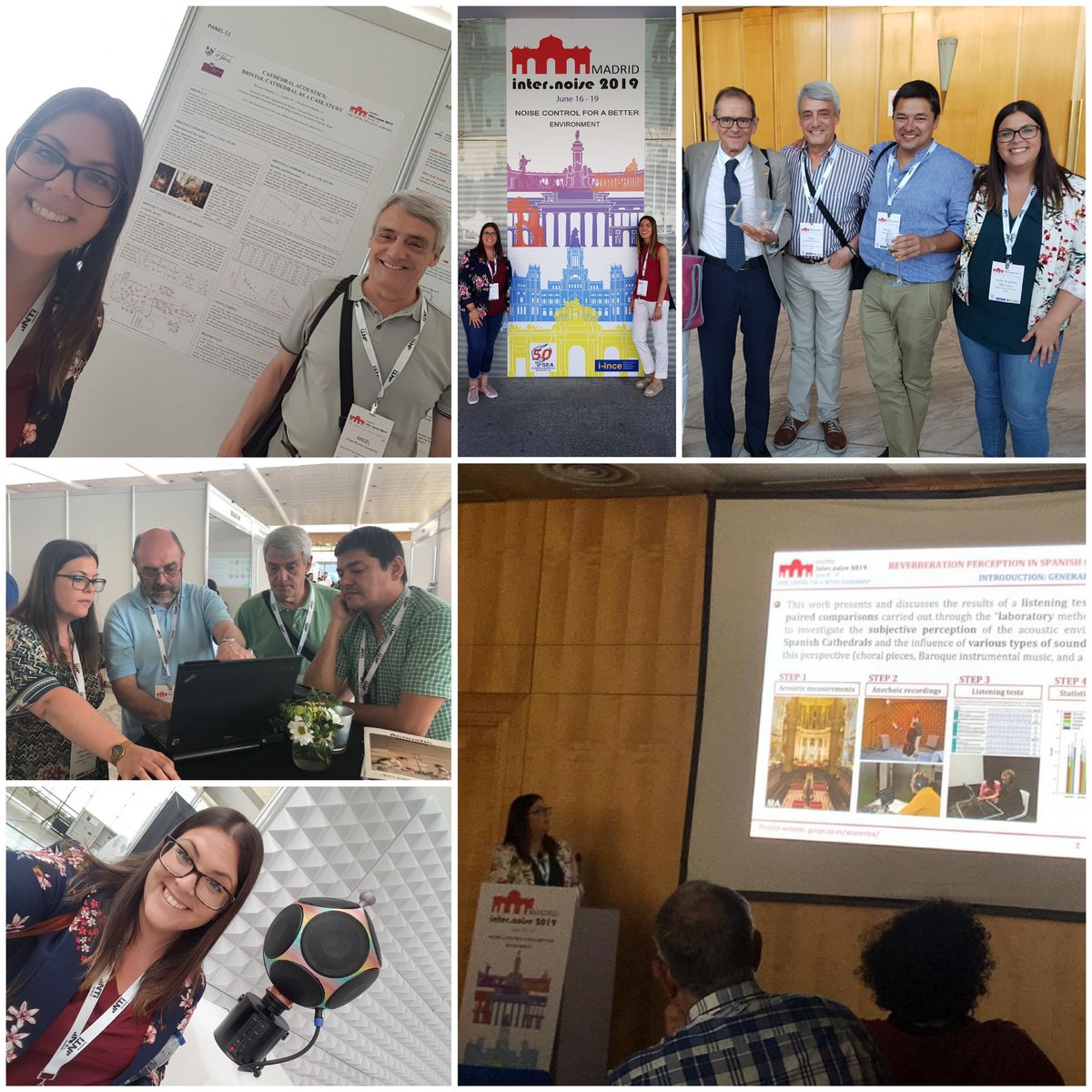 LidiaAlvaMora's tweet photo. Flying home after 3 intense days at #Internoise2019 full of interesting talks, demos, meetings and networking. I've also received an amazing feedback on #CathedralAcoustics and met old friends, and that's always the best part :) https://t.co/pMnKLj1OnX