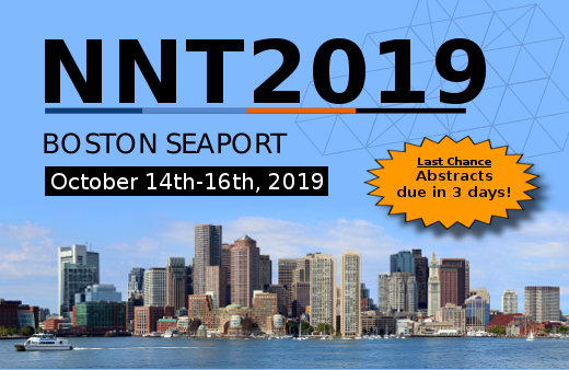 nanomfgnet's tweet photo. Last chance to submit an abstract for NNT2019 - Boston, the 18th conference on nanoimprint and nanoprint technologies. https://t.co/JAjdfecCU2 https://t.co/M6hpTJkMal