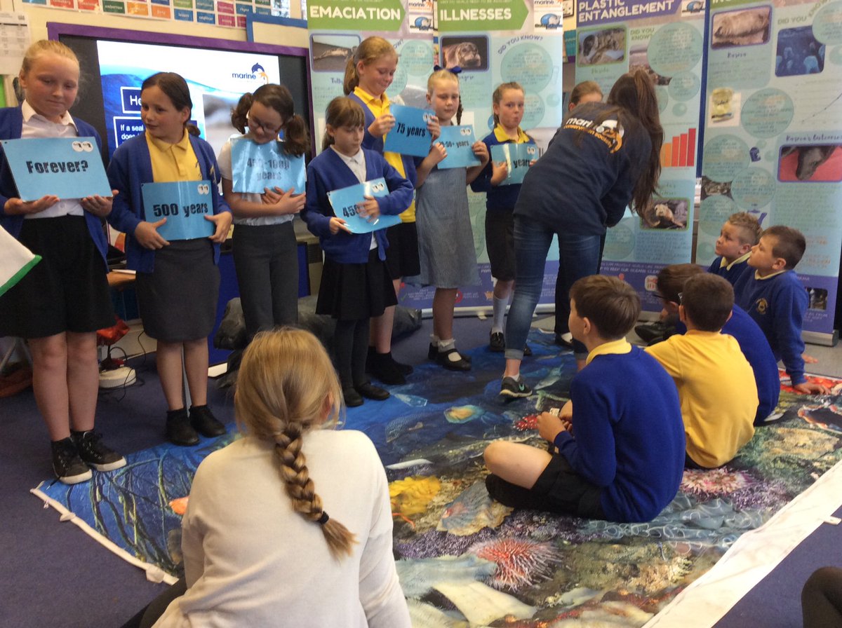 LewerMrs's tweet photo. Thank you so much to Matt, Niamh and Casey from the Marine Conservation Society for passing on an important message to our children about the future of our marine wildlife/habitats and how we can make a difference. 🌈 @HuttonCran @mcsuk @EcoSchools https://t.co/wmbv8bna9x