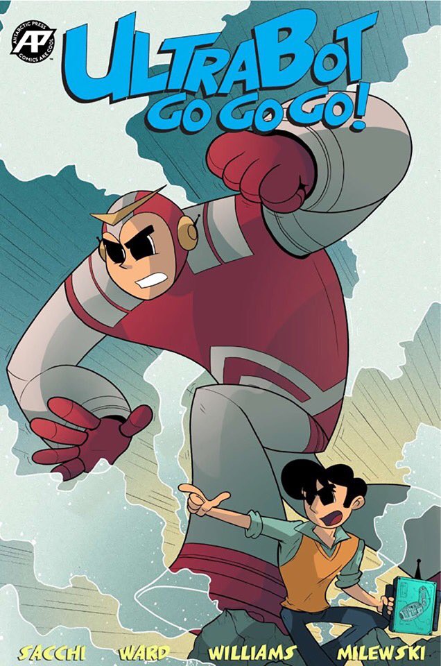 TomSacchi's tweet photo. Out today! Retro manga hyper action one shot @UltrabotG and the final issue of the crime noir cool @OFFBEATSCOMIC available through @AntarcticPress. Pick up and enjoy both issues this #ncbd #NewComicsDay #indiecomics #MakeComics #Manga #crimecomic https://t.co/Vn1yFWyLoH