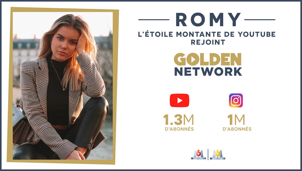 Nouvelle signature chez #GoldenNetwork 😍😍😍
Bienvenue à la talentueuse Romy [<a href="/freelyfall/">ROMY</a>] , l'étoile montante de #Youtube !

👏🎊👏🎊👏🎊