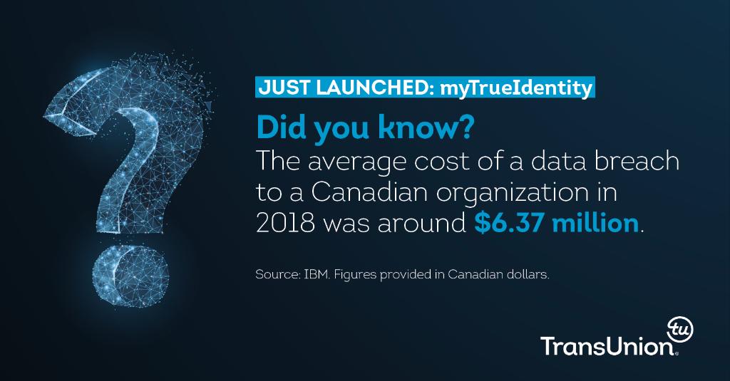 TU_Canada's tweet photo. TransUnion's #myTrueIdentity platform helps organizations develop an efficient and effective #breach response plan that alleviates potential damages quickly and provides prompt customer remediation support: https://t.co/ATGRjtfSfY #fraud #cyberattacks #digital https://t.co/tpfj5RBQ8h