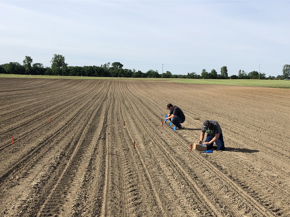 BecksHybrids's tweet photo. Keeping busy flagging emergence at #OHPFR on our new High Speed Closing Wheel Study. 🚩 #BecksPFR #NewStudyAlert https://t.co/e3qSmY4GLS