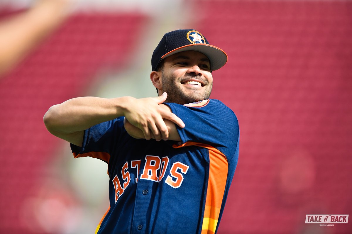 astros's tweet photo. He's back! 😁

#TakeItBack https://t.co/1mbQVVEBXb