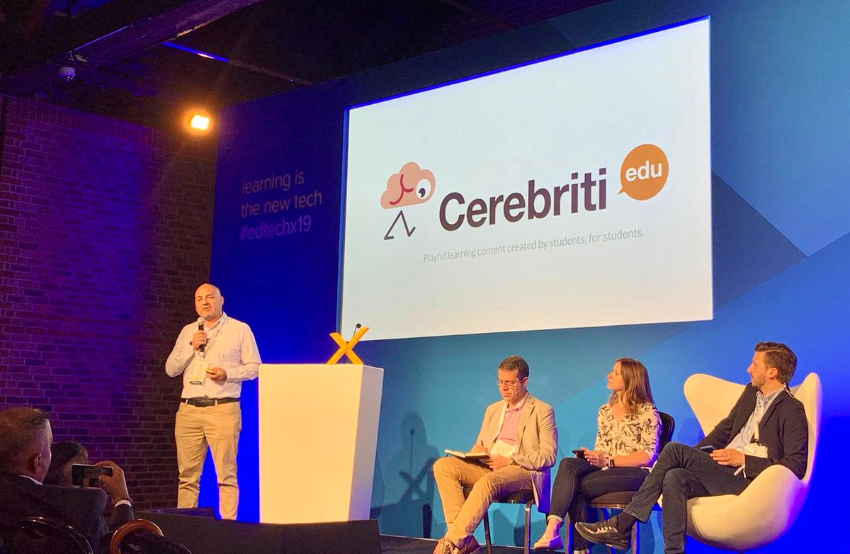 Ayer tuvimos el privilegio de presentar Cerebriti en Londres ante más de 700 líderes de opinión en #EdTechX19.

Gracias a <a href="/EdTechEurope/">EdTechX</a> por seleccionarnos como ganadores nacionales de la Global Edtech Startup League #edtech #education