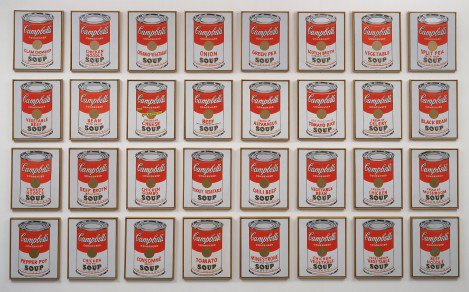 "Campell's Soup Cans" Andy Warhol, 1962 #andywarhol #smartravel #weguideyou