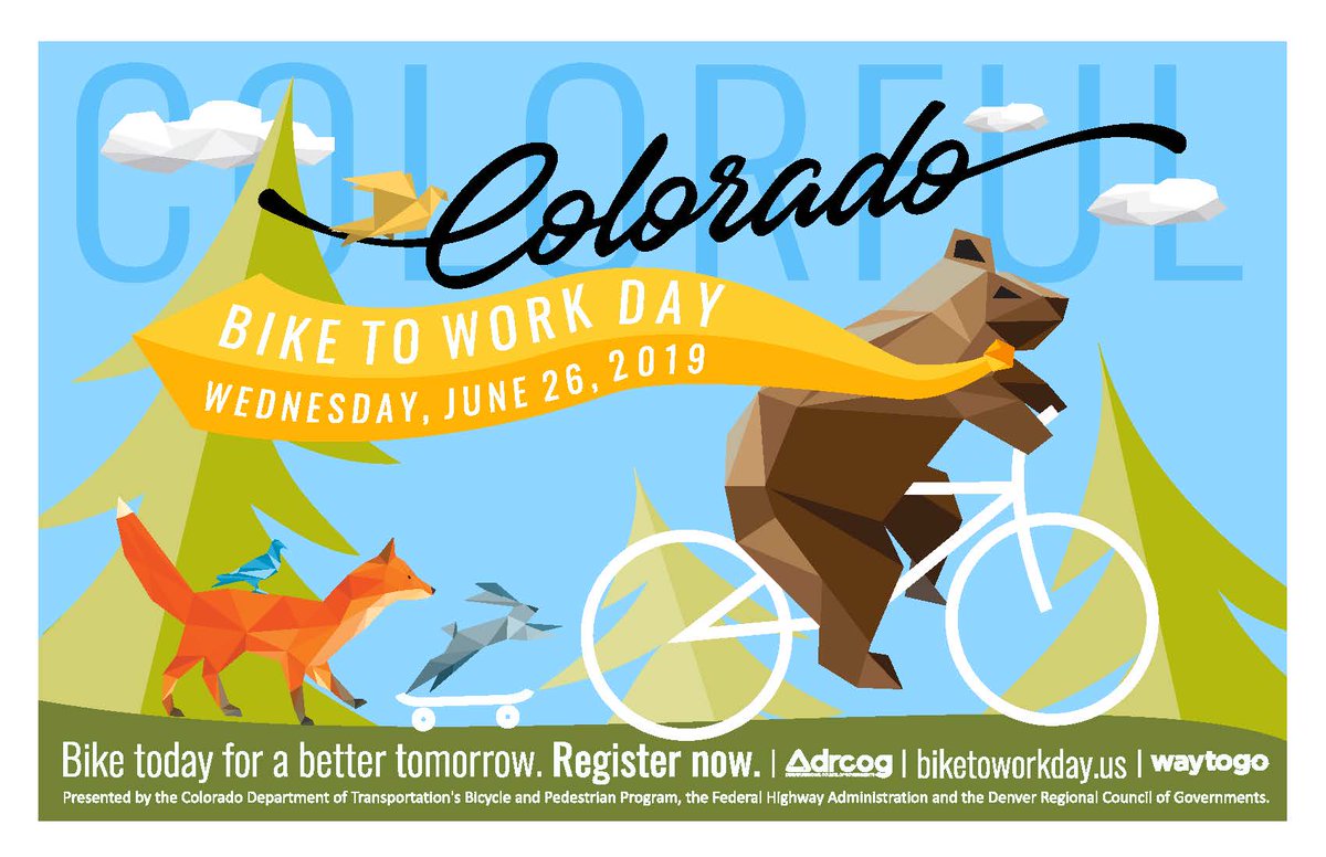 AurariaSCP's tweet image. Save some money on gas and join employees all across Denver for Bike to Work Day, June 26th. Register online at biketoworkday.us and don't forget to visit the Auraria Campus station to snag some breakfast!