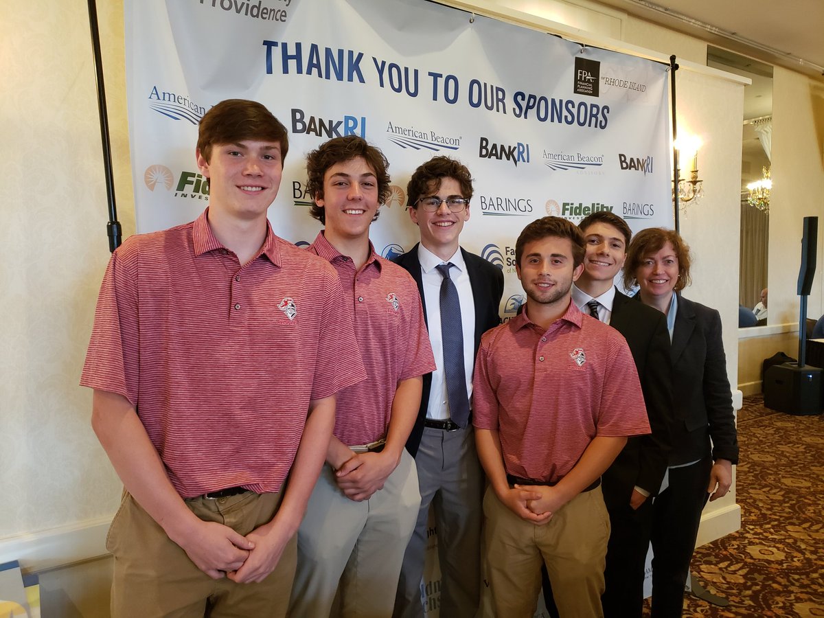 PatPageRI's tweet photo. Quite a start to #DayOneOfSummer for #EGHSmatters @RIFBLA students: #FinancialLiteracy charity golf tournament, Joey Allen wins longest drive, and @RISenate floor seat for unanimous passage of #PersonalFinance bill, w/ acknowledgement by @SANDRISCANO &amp; Sen Gallo! https://t.co/vI1yV7GCfg