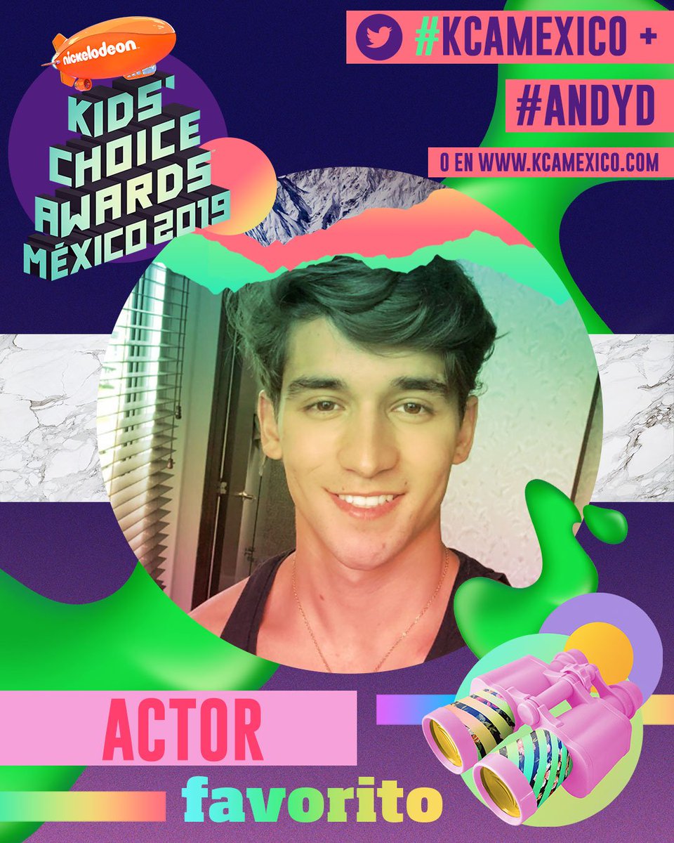 NickelodeonLA's tweet photo. #Noobees y #Rockers, ¡llegó la hora de apoyar a Andy! 😎 Voten por él para que sea uno de los 4 nominados finalistas, ¡pueden hacerlo en la Nick Play, en https://t.co/28eFy9BEXu o tuiteando la fórmula Nick: #KCAMexico + #AndyD, ¡ustedes tienen el poder! 💥💚 https://t.co/fDpzXvNpOn