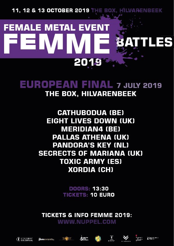 #ToxicArmy in #TheNetherlands once more. July 7th we will be in the Final Battle #femalemetalevent2019 #final