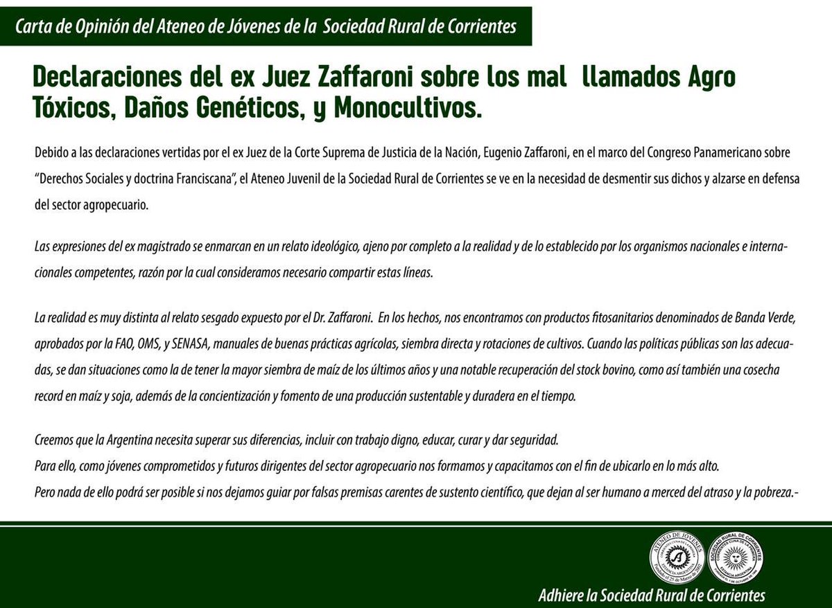 Estamos orgullosos de nuestros jóvenes del <a href="/AteneoSRCtes/">Ateneo SR Corrientes</a> 👏🏻👏🏻👏🏻