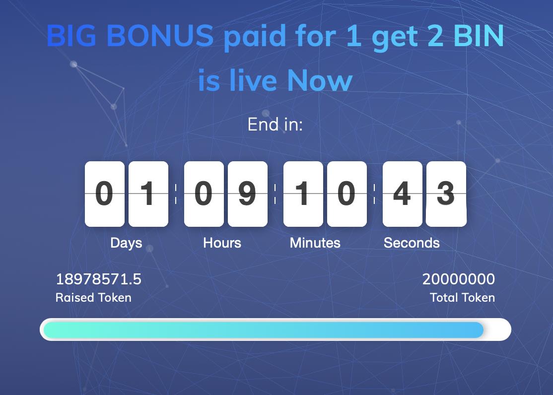 BINcoinOfficial's tweet photo. It’s amazing🚀

Due to the numerous requests we’ve decided to prolong our token sale for 1 day! 

We’ve got special conditions for you now👉🏼

Buy 1 get 2 BN coins✅

The price is 0.10000000 USD per 1 #BN

Invest with BG BONUS via👉🏼 https://t.co/x4SXimIft1 https://t.co/fPi1BfhdT8
