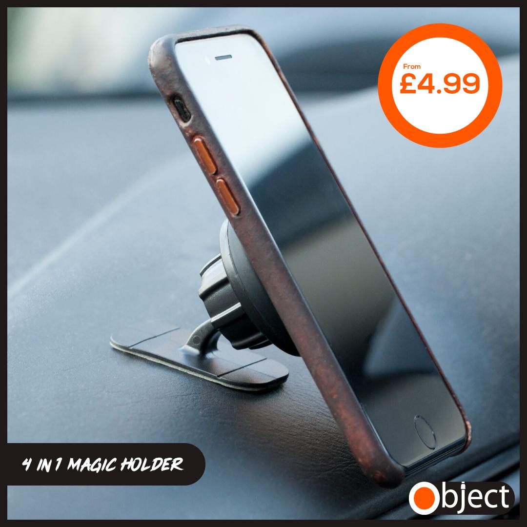 Objectproducts's tweet photo. Free up your hands without the hassle with our 4-in-1 magic holder! This helpful holder uses powerful magnets to hold your device without affecting battery life or performance, leaving you free to make calls, listen to music and more. #Gift #Bargain #Value #Magnets #Powerful https://t.co/ri0eh8cJbD