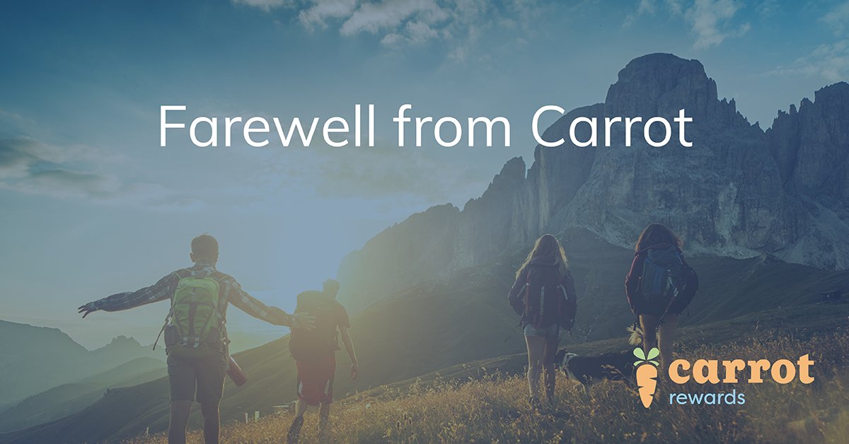 2/2 We’ll be gone from your phone but we hope the inspiration and motivation will stay with you. You’ve GOT THIS!

For our full message, please visit: carrotapp.com.